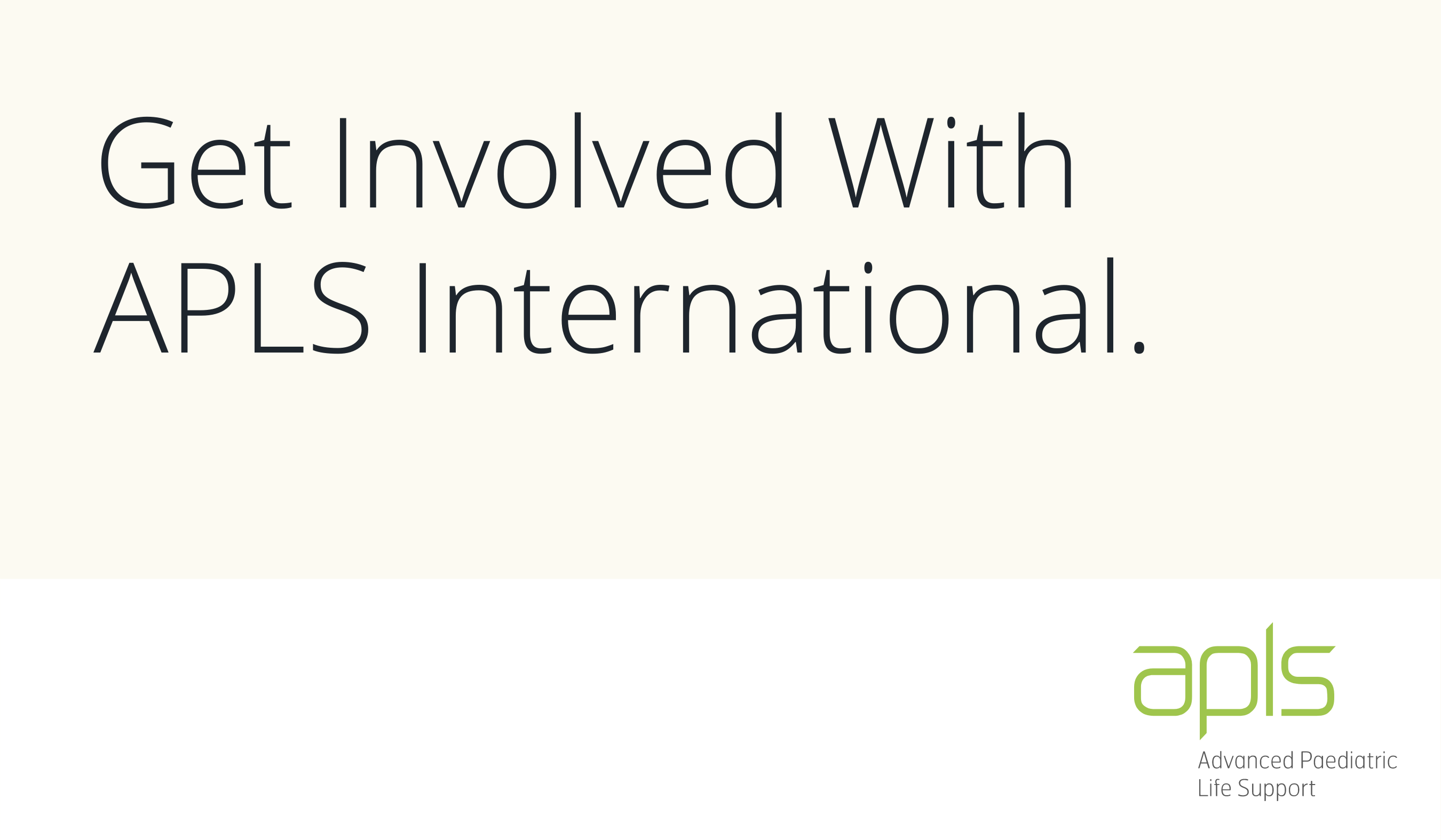 Get Involved With APLS International